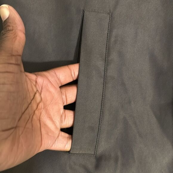 Kenneth Cole Men's Dark Brown Trench Overcoat Coat Removable Liner 46R Classic - Picture 6 of 16